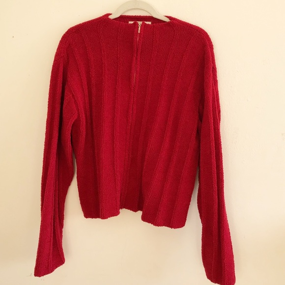 VINTAGE ruby jacket, fluffy and soft! - Picture 4 of 6